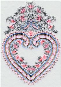 Bridal Heart with Flowers