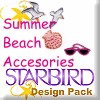 Summer Beach Accessories Design Pack