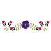 Pansy and Heart Border