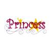Princess with Stars & Swirls