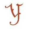 Gothic Monogram Letter Y, larger
