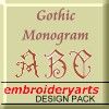 Gothic Monogram 7 Design Pack