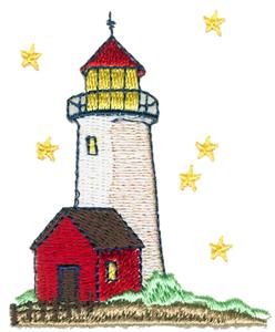 Twilight Lighthouse Scene