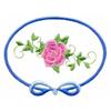 Ribboned Rose Oval