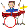 Boy Playing Drums
