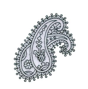 Paisley Outline #3 - Small