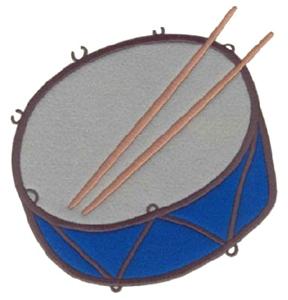 Drum snare double applique large