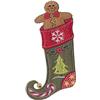 Gingerbread Man in Stocking Applique, medium