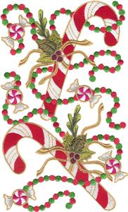 Candy Canes and Garland, large