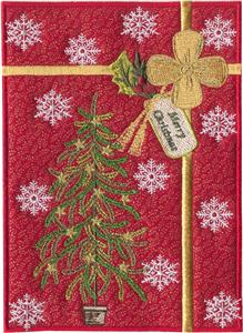 Christmas Tree Gift Applique, medium