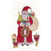 Santa with Gifts Applique, large
