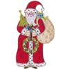 Santa with Gifts Applique, medium
