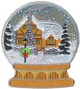 Christmas House Snow Globe, Simple Base