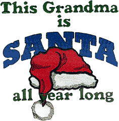 "This Grandma is Santa" Hat