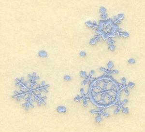 Three snowflakes