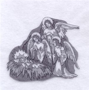 Angels With Baby Jesus - Toile