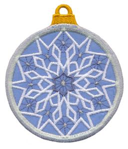 Applique Globe Ornament #2 (freestanding)