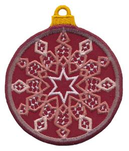 Applique Globe Ornament #6 (freestanding)