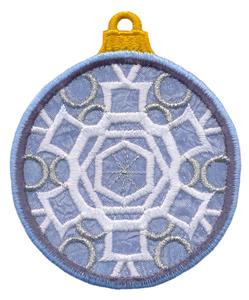Applique Globe Ornament #8 (freestanding)
