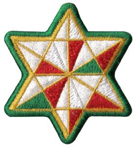 Swing and Sway Stained Glass Star Ornament