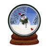 Snowman & Cardinals Snow Globe