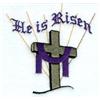 "He Is Risen" Cross