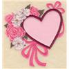Small heart applique with flowers