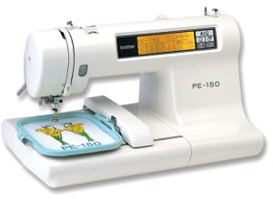 Brother® PE-150 sewing machine.