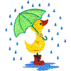 Duck with Umbrella