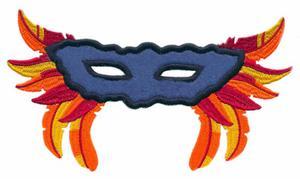 Mardi Gras Mask & Feathers (Applique)