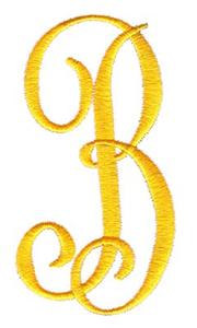 Big and Bold Letter B Embroidery Design by Kinship Kreations
