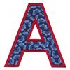 Applique Alphabet Letter A (Square Hoop)