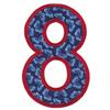 Applique Number Eight (Square Hoop)