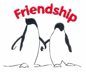 Friendship Penguins Embroidery Design by Stitchitize