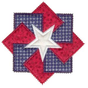 Center star with three appliques small