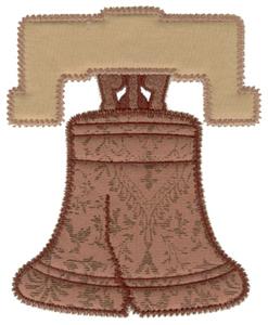 Liberty bell double applique large
