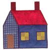 House with three appliques small