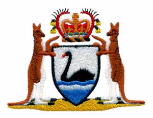 Western Australia Coat of Arms Embroidery Design by Stitchitize