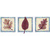 3 Leaves Square Applique