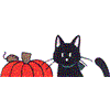 Cat and Pumpkin Pocket Topper