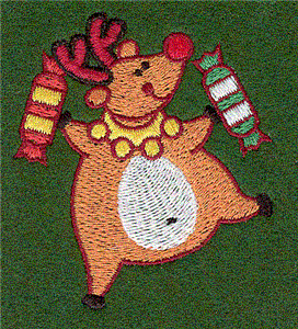 Reindeer with Christmas crackers