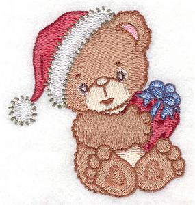 Bear holding gift small