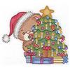 Bear with Christmas tree