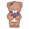 Holly bear with gifts small