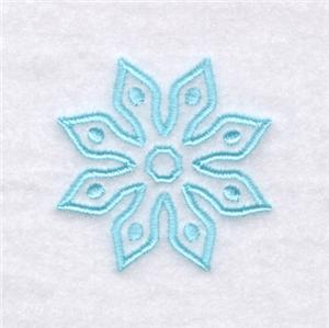 Snowflake Shape Outlined