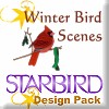 Winter Bird Scenes Design Pack