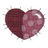 Quilted Heart with Plaid & Polkas