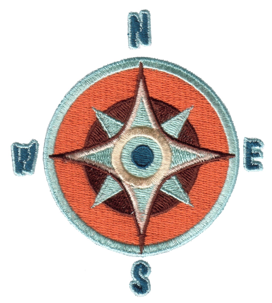 Compass Embroidery Design by KP Ken Parsons