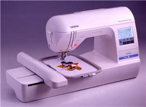 Brother® PE-750D sewing machine.