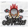 Poker - Outlaw with skull & flames